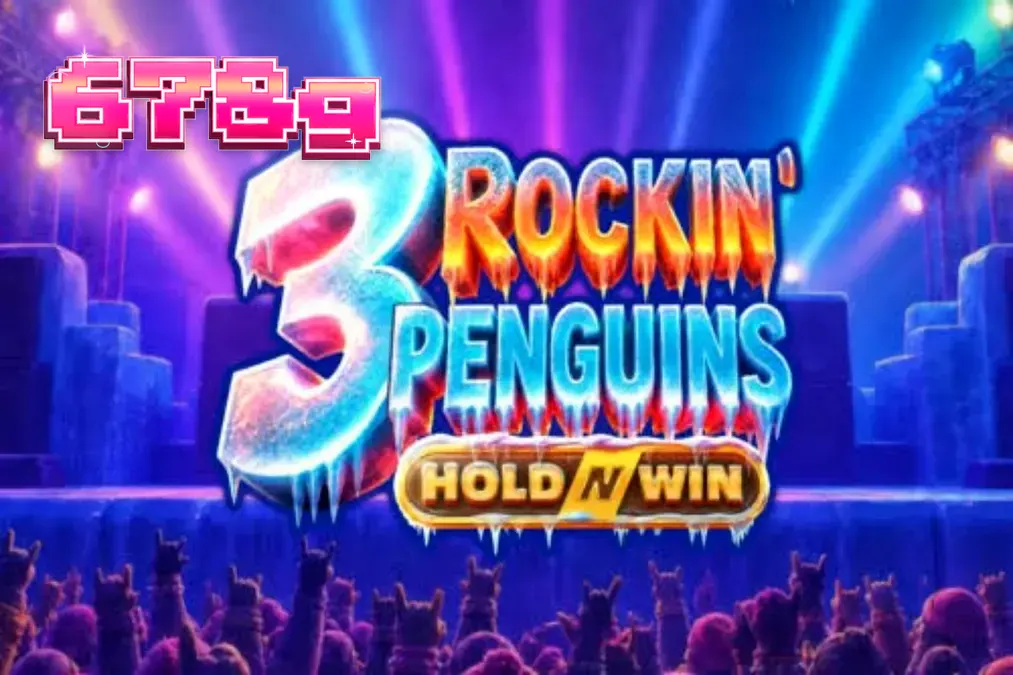 Design visual e temática punk-rock do caça-níqueis 3 Rockin’ Penguins